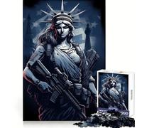 Rompecabezas USA Freedom Rifle Gun de 1000 Piezas para Adolescentes Ideal para Relajarse y entretenerse (38x52cm)
