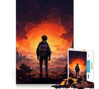 Rompecabezas Vagabundo postapocalíptico de 1000 Piezas para Adolescentes Juguete de lógica sólida, diversión pacífica, Corte de precisión, Regalo increíble (38x26cm)