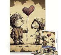 Rompecabezas Valentine Doodle III de 1000 Piezas para Adolescentes Diseño nítido y fácil de Usar Corte Uniforme Regalo Ideal de Navidad (50x75cm)