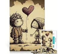 Rompecabezas Valentine Doodle III para Adultos,1000 Piezas,Juego Think Boost,Estructura de Encaje precisa,fácil de Aprender,diversión para Toda la Familia (50x75cm)