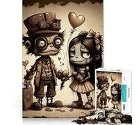 Rompecabezas Valentine Doodle IV de 1000 Piezas,Juguete Que desafía la Mente,Troquelado de Alta precisión,Divertido Reto para el Tiempo de Espera (38x52cm)