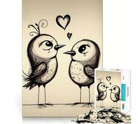 Rompecabezas Valentine Doodle V,1000 Piezas,Juego de concentración Mental,diseño de Ajuste Huecos,desafío Cerebral Interactivo para el hogar (50x75cm)