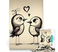 Rompecabezas Valentine Doodle V de 1000 Piezas para Adolescentes,Juego de concentración Mental,Corte de precisión,Bordes Lisos,Juego para Rellenar Calcetines navideños (38x52cm)