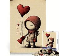 Rompecabezas Valentine Doodle VII para Adolescentes, 1000 Piezas, Actividad Relajante para desarrollar la Capacidad de razonamiento, Bordes definidos, (38x52cm)