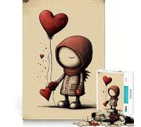 Rompecabezas Valentine Doodle VII para Adolescentes,1000 Piezas,Juego de Memoria Mental,Cierre Seguro,sin Piezas Sueltas,Ideal para Viajar, ejercitar la Mente (38x52cm)