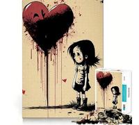 Rompecabezas Valentine Doodle VIII de 1000 Piezas para Adolescentes Diversión,tamaño Uniforme,Piezas precisas Actividad Relajante para Grupos en Interiores (38x26cm)