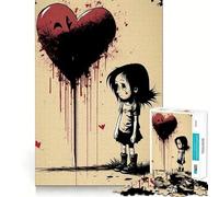 Rompecabezas Valentine Doodle VIII de 1000 Piezas para Adolescentes Juego Que estimula el Cerebro Encaje Huecos Actividad Relajante para Grupos en Interiores (50x75cm)