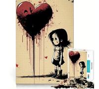 Rompecabezas Valentine Doodle VIII de 1000 Piezas para Adolescentes Tren de la Memoria Diversión,conexión Limpia y sin Fisuras Actividad Relajante para Grupos en Interiores (38x52cm)