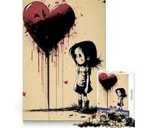 Rompecabezas Valentine Doodle VIII para Adolescentes de 1000 Piezas: Entrenamiento Inteligente, Descanso, Escape, Corte Impecable, Sorpresa navideña (38x26cm)