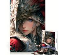 Rompecabezas Valkiria Ángel de la Guerra de 1000 Piezas para Adolescentes: Fortalecimiento Cerebral, Escape pacífico, Enclavamiento Firme, Feliz Navidad (38x26cm)