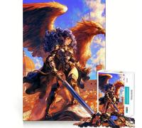 Rompecabezas Valkiria con Grifo,1000 Piezas para Adolescentes Entrenamiento de Memoria Diversión,conexión Limpia y sin interrupciones Actividad Relajante para Grupos en Interiores (38x26cm)