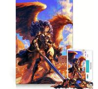 Rompecabezas Valkiria con Grifo,1000 Piezas para Adolescentes Estimula la Mente Diversión sin Espacios Ajuste Ocio cautivador para Disfrutar en casa (38x52cm)