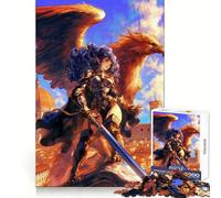 Rompecabezas Valkiria con Grifo de 1000 Piezas para Adolescentes Estimula la Memoria cognitiva Ideal para Relajarse Corte preciso (38x52cm)