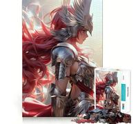 Rompecabezas Valkyrie Angel Warrior de 1000 Piezas para Adolescentes Juego Que estimula el Cerebro Encaje Huecos Actividad Relajante para Grupos en Interiores (50x75cm)