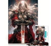 Rompecabezas Valkyrie Blade de 1000 Piezas Juego de concentración Mental Corte de precisión Bordes Lisos Actividad Absorbente para Noches tranquilas (50x75cm)