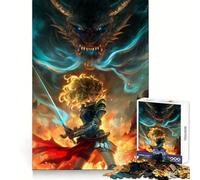 Rompecabezas Valkyrie Valor de 1000 Piezas para Adultos Ejercicio cognitivo Entretenimiento Casual Sin Bordes ásperos Regalo Memorable (50x75cm)