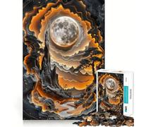 Rompecabezas Valle de la Luna de 1000 Piezas Juego de Habilidad Mental Ajuste Estable Sin Piezas Que se muevan Un pasatiempo Agradable para Fines de Semana Largos (38x26cm)