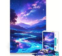 Rompecabezas Valle del Río Estrellado de 1000 Piezas para Adolescentes Desarrolla la Mente y estimula el Tiempo Libre Bordes precisos Regalo Original 38x26cm