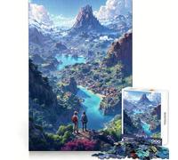 Rompecabezas Valle Místico de 1000 Piezas para Adultos y Adolescentes Juguete de lógica para Relajarse Corte de precisión Regalo Ideal (50x75cm)