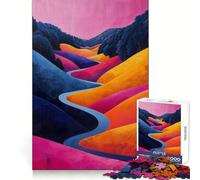 Rompecabezas Valles Vívidos para Adolescentes, 1000 Piezas, Habilidad de Memoria, Tiempo Libre Agradable, Bordes Nítidos, Sorpresa Navideña (38x52cm)