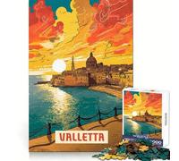 Rompecabezas Valletta de 1000 Piezas para Adultos Estimula la Agilidad Mental, es Relajante, te Permite unirte fácilmente y es un Regalo cálido para Navidad (50x75cm)