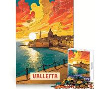 Rompecabezas Valletta para Adultos, 1000 Piezas, para desarrollar la Capacidad analítica, el Ocio y la evasión Ideal para Regalar en Ocasiones Especiales (38x26cm)