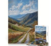 Rompecabezas Valley Homestead de 1000 Piezas para Adolescentes: Recreación Mental, Tiempo Libre, Encaje Firme, Regalo de Temporada (50x75cm)