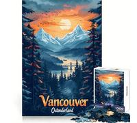 Rompecabezas Vancouver Outonderland de 1000 Piezas para Adolescentes: fortalece la Memoria, estimula el Descanso y Ofrece una Experiencia Festiva Sorprendente (50x75cm)