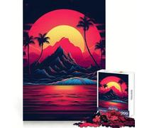 Rompecabezas Vaporwave Vibes de 1000 Piezas para Adolescentes Diseño nítido y Relajante Corte Uniforme Regalo Ideal de Navidad (38x52cm)