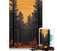 Rompecabezas Vector Forest 1000 Recall Fun Play Tecnología Avanzada de Corte láser Juguete de Entretenimiento para Interiores en Vacaciones (38x52cm)