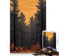 Rompecabezas Vector Forest para Adultos, 1000 Piezas, Entrenamiento Mental, Momentos de Relax, Corte láser, Navidad Alegre (38x26cm)