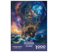 Rompecabezas Velero Histórico Puzzle Regalo para Niños Rompecabezas De Artee Transporte Juego Familiar Puzzle De 1000 Piezas Puzzle Adultos Y Niños 38x26cm/1000pcs