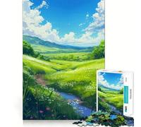 Rompecabezas Venda Verde de 1000 Piezas Diversión para ejercitar la Memoria Bordes Lisos Encaje Forma Divertida de llenar Las Horas Libres (38x52cm)