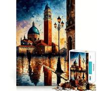 Rompecabezas Venecia en Colores,1000 Piezas,Juguete para desarrollar la Capacidad cognitiva,Superficie Lisa y sin Rebabas,Actividad Relajante para Grupos en Interiores (50x75cm)