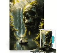 Rompecabezas Viaje a la Calavera de la Selva 1000 Piezas Juguete de Construcción Focus Ajuste Espacios Actividad Recompensadora para Días Lluviosos (50x75cm)