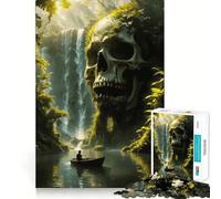 Rompecabezas Viaje a la Calavera de la Selva para Adultos 1000 Piezas Juego Think Boost Estructura de Encaje precisa Fácil de Aprender Diversión en Familia (38x52cm)