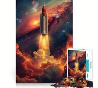 Rompecabezas Viaje Espacial de 1000 Piezas para Adolescentes Juguete de lógica Fina, fácil de Usar, con Bordes limpios, Ideal para Festivales (38x26cm)