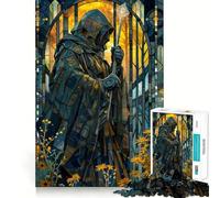 Rompecabezas Viajero Místico en Flor de 1000 Piezas para Adultos y Adolescentes Juego Mental, diversión Tranquila, Bordes Afilados, Regalo Memorable (50x75cm)