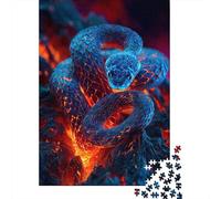 Rompecabezas Víbora artística 1000 Piezas para Adultos Y Niños - DIY Puzzle Entretenimiento Creativo Y Desafío Relajante 52x38cm/1000pcs