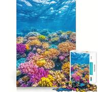 Rompecabezas Vibrante de Arrecife de Coral de 1000 Piezas Juego de Habilidad Mental Ajuste Estable Sin Piezas Que se muevan Un pasatiempo Divertido para Fines de Semana Largos (38x52cm)