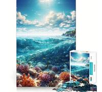 Rompecabezas Vibrante de Arrecife de Coral de 1000 Piezas Juguete de construcción Focus Building Toy Ajuste Espacios Actividad gratificante para días lluviosos (50x75cm)