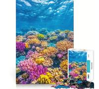 Rompecabezas Vibrante de Arrecife de Coral para Adolescentes,1000 Piezas,Juego Que estimula la Mente,ensamblaje Firme y Seguro,Actividad para Fortalecer los Lazos Familiares (50x75cm)