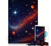 Rompecabezas Vibrante de Galaxia con Planetas y Estrellas de 1000 Piezas para Adolescentes Diversión,tamaño Uniforme,Piezas precisas,Actividad Relajante para Grupos en Interiores (38x52cm)