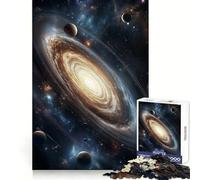 Rompecabezas Vibrante de Galaxia con Planetas y Estrellas para Adolescentes, 1000 Piezas, Mejora la Memoria, distracción Suave, Corte láser, Regalo Original (50x75cm)