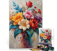 Rompecabezas Vibrante Sinfonía de Flores de 1000 Piezas para Adultos Pensamiento estratégico, Relajante y Divertido Ajuste preciso (50x75cm)