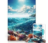 Rompecabezas Vibrantes de arrecifes de Coral para Adultos,1000 Piezas Desarrolla la Memoria y es Divertido Corte de Alta precisión Fácil de Aprender Disfrute en Familia (38x52cm)