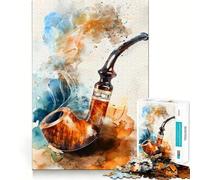 Rompecabezas Vibrantes de Pipas para Fumar para Adultos,1000 Piezas,Juego de Memoria Cerebral,Corte Fino,Acabado Premium,Forma entretenida de Pasar Las Horas Libres (38x52cm)