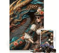 Rompecabezas Victoriano Dramscape para Adolescentes, 1000 Piezas, Actividad Relajante para desarrollar la Capacidad de razonamiento, Bordes limpios, (38x26cm)