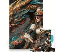 Rompecabezas Victoriano Dramscape para Adolescentes,1000 Piezas,Divertido Juego de Memoria,Superficie Lisa sin Rebabas,Regalo de cumpleaños,Juguete para ejercitar la Mente (38x52cm)