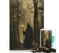 Rompecabezas Victoriano para Adultos con temática de druidas del Bosque,1000 Piezas Desarrolla la Memoria y es Divertido Corte de Alta precisión Fácil de Aprender Disfrute en Familia (38x52cm)